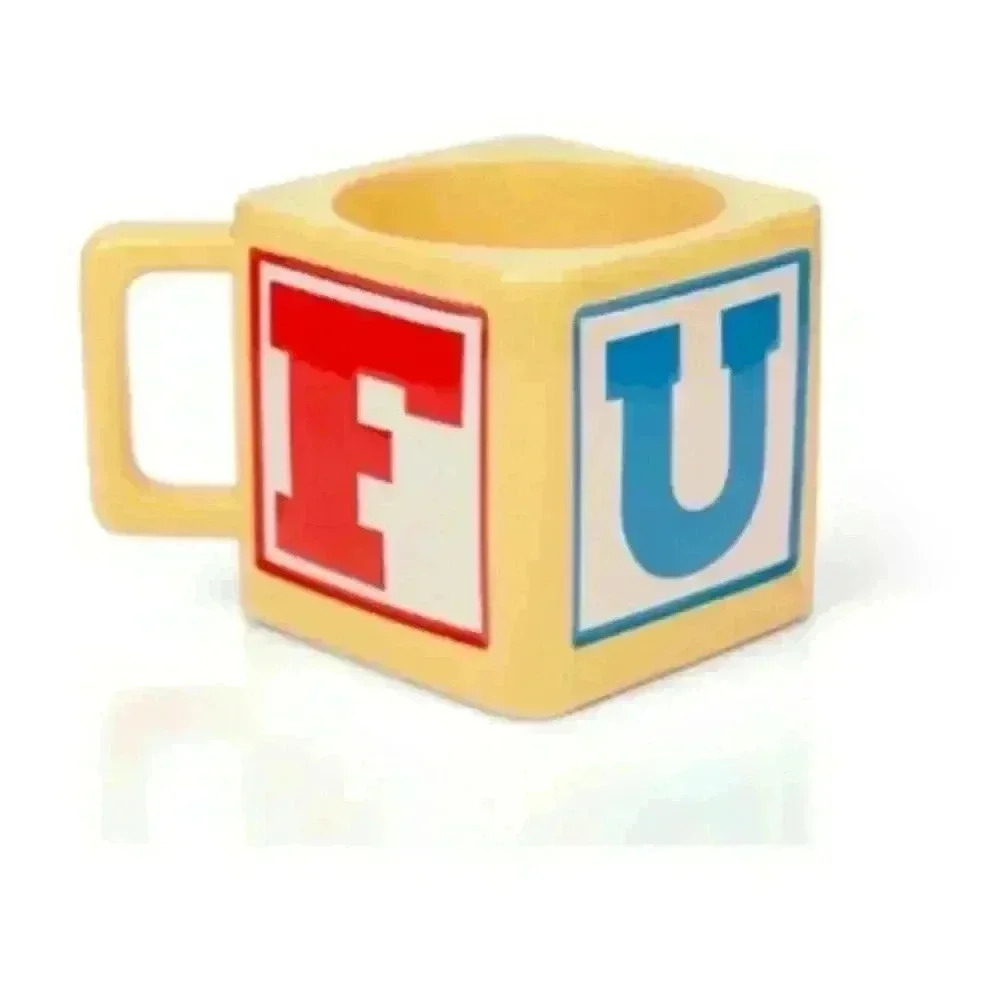 Block letter 12 oz mug